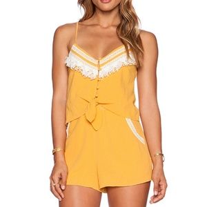Saylor Viola Tie Front Romper